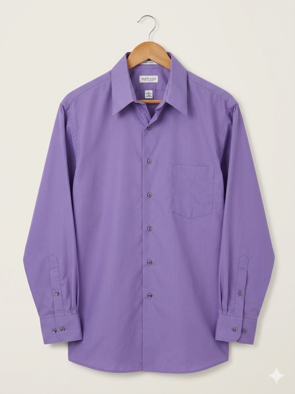 Van Heusen Purple Men's Dress Shirt